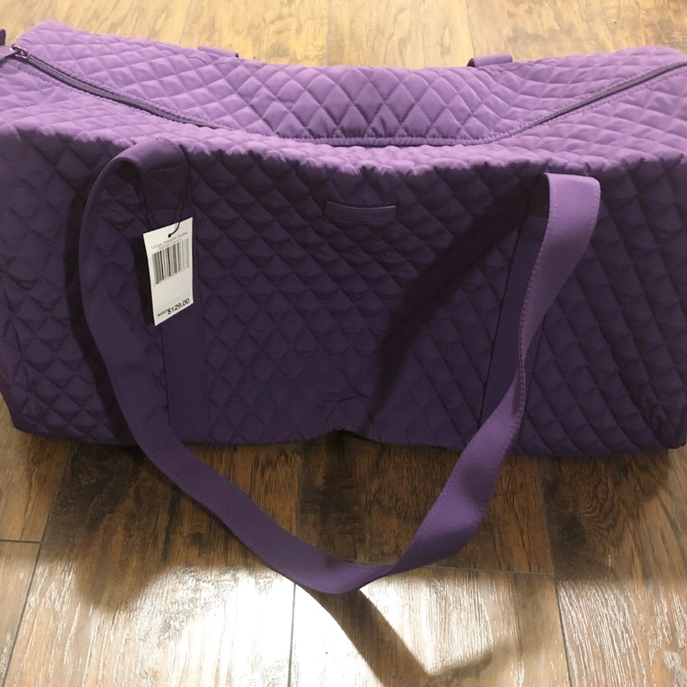 Vera Bradley Large Elderberry Travel Duffel